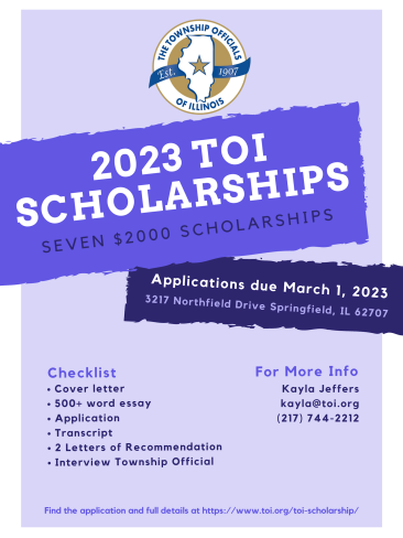 2023 TOI Scholarship Flyer